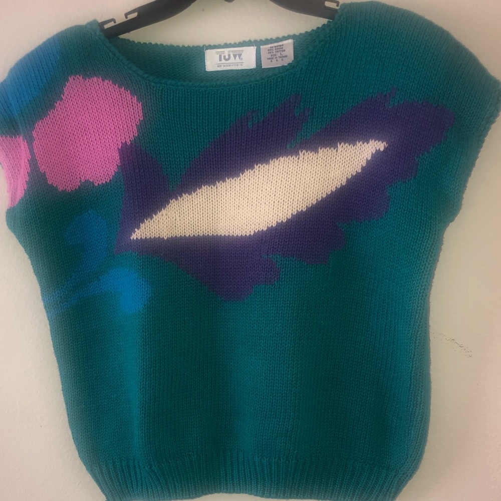 Vintage cropped sleeves TJW by Mervyn’s sweater